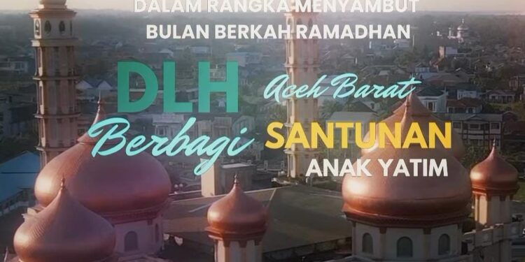 Sambut Ramadhan Dinas DLH Aceh Barat Bagikan 50 Paket Sembako Untuk Anak Yatim 