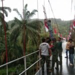 Jembatan gantung Desa Rondaman selesai direhabilitasi dan siap digunakan masyarakat