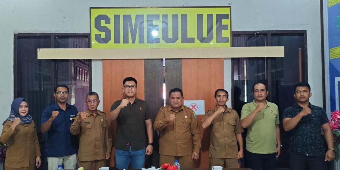 Kasat Reskrim Polres Simeulue memimpin rapat pembentukan Satgas pangan 2026
