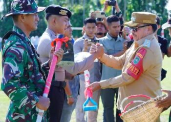 Bupati Nagan Raya Hadir Dalam Pembukaan TMMD Dan Berikan Apresiasi Kepada TNI