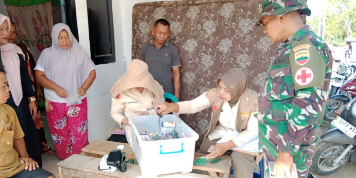 Satgas Kesdam I/BB Terus Berikan Bantuan Kesehatan bagi Warga Terdampak Bencana