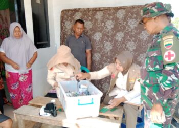 Satgas Kesdam I/BB Terus Berikan Bantuan Kesehatan bagi Warga Terdampak Bencana