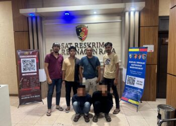 Sat Reskrim Nagan Raya Menangkap Pelaku Judi Online