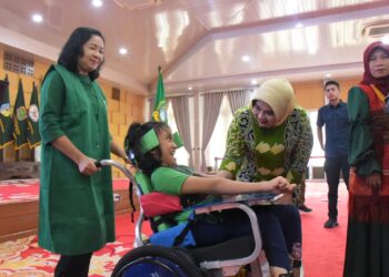 Deli Serdang Terima Bantuan 20 Kursi Roda Adaptif Khusus Anak