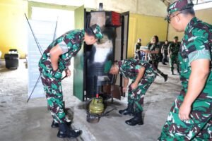 Pangdam I/BB Tinjau Pembuatan Alat Incinerator di Workshop Bengrah Paldam I/BB