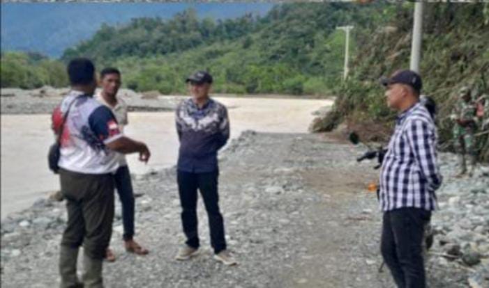 Akses Jalan Jambak-Sikundo Kembali Putus Diterjang Banjir, Tim PUPR Aceh Barat Bergerak Cepat