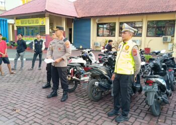 Satlantas Polres Aceh Barat Tindak Balap Liar dan Knalpot Brong di Jalan Iskandar Muda