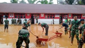 Satgas Gulbencal Laksanakan Pembersihan Ulang SDN 152983 Hutanabolon I, Sekolah Dapat Digunakan Kembali