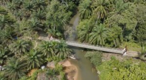 Perbaikan Jembatan Gantung Perintis Sei Kanan Tuntas, Akses Masyarakat Kembali Lancar