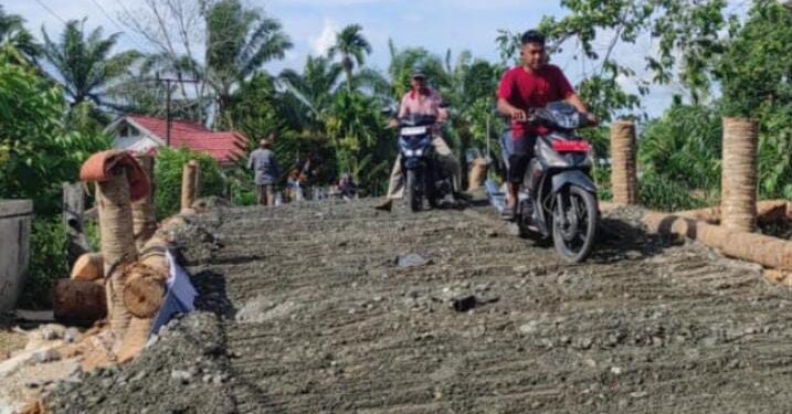 Tim Reaksi Cepat TRC PUPR Selesaikan Perbaikan Jembatan Darurat Blang Luah-Alue Akses Lalu Lintas Kembali Lancar
