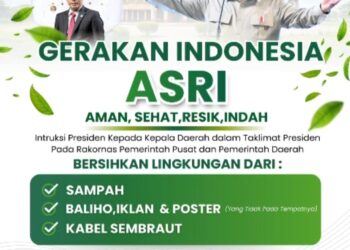 Pemkab Aceh Barat Laksanakan Gerakan Indonesia ASRI, Bersih Lingkungan Sesuai Arahan Presiden