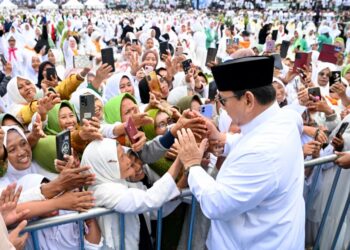 Presiden Prabowo menghadiri Mujahadah Kubro Satu Abad Nahdlatul Ulama (NU).