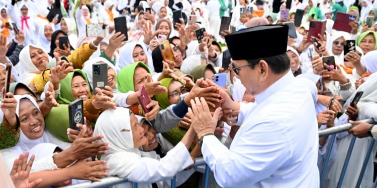 Presiden Prabowo menghadiri Mujahadah Kubro Satu Abad Nahdlatul Ulama (NU).
