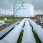 Tangki LNG Arun F-6004 milik PT Perta Arun Gas di Lhokseumawe