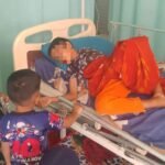 Salah satu anak korban Keracunan MBG kecamatan Sp Mamplam, Jumat (27/2/2026) (dok/Masakini.co)