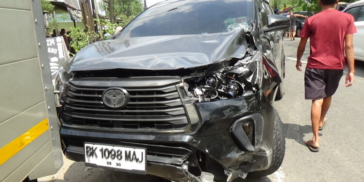 Kecelakaan Maut di Jalinsum Tanjung Morawa Innova Reborn Vs Sepeda Motor