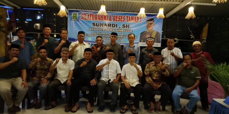 Anggota DPRK Simeulue Sunardi Gelar Reses, Dihadiri Beberapa Kades Dapil II