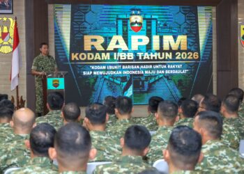 Pangdam I/BB Pimpin Rapat Pimpinan Kodam I/Bukit Barisan TA 2026.