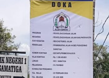Pemkab Aceh Barat Tingkatkan Jalan Akses Puskesmas dan Fasilitas Pendidikan di Samatiga