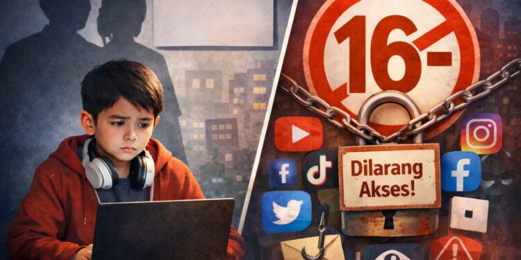 Pemerintah Batasi Akses Media Sosial untuk Anak di Bawah 16 Tahun