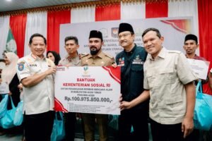 Pemerintah Salurkan Bantuan Bencana Rp100,9 Miliar untuk Warga Aceh Timur
