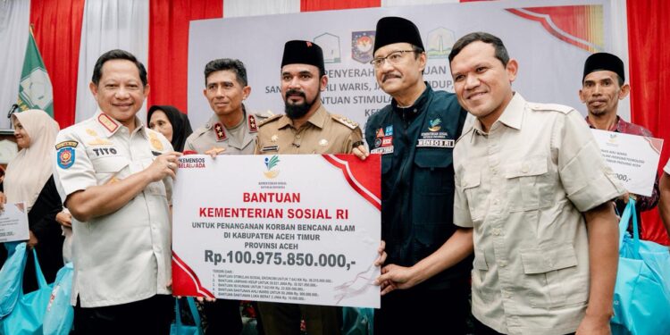 Pemerintah Salurkan Bantuan Bencana Rp100,9 Miliar untuk Warga Aceh Timur