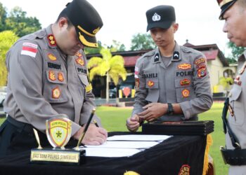 Polres Simeulue Gelar Sertijab Sejumlah Pejabat Utama