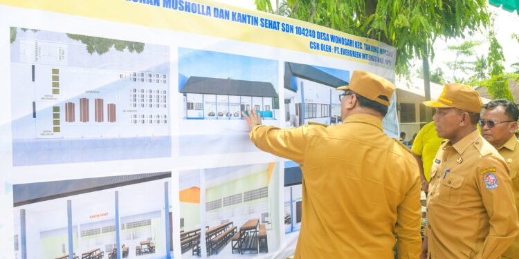 Aspirasi Siswa Dijawab, Musala dan Kantin Sehat SDN 104240 Wonosari Mulai Dibangun