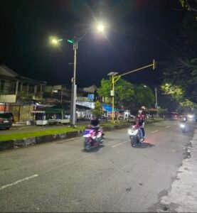 Penerangan Jalan Umum di Kota Sinabang Kembali Normal Setelah Perbaikan