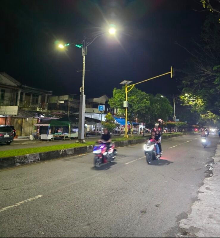 Penerangan Jalan Umum di Kota Sinabang Kembali Normal Setelah Perbaikan