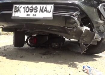 Menjelang Lebaran Warga Pidie Jaya Kritis Setelah Ditabrak Innova di Deli Serdang