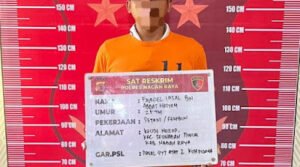 Satreskrim Polres Nagan Raya Amankan Terduga Pencuri Buah Sawit di PT Fajar Baizuri