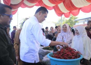 Sekda Aceh Tinjau Gerakan Pangan Murah di Meulaboh, Pastikan Stabilitas Harga Pangan Selama Ramadhan