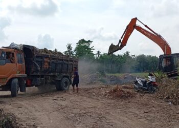 Modus “Cetak Sawah”, Galian C Rusak Jalan Baru di Pantai Labu