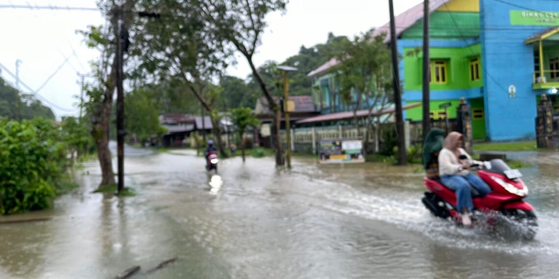 Banjir Landa Sejumlah Wilayah di Kabupaten Simeulue Akibat Hujan Lebat