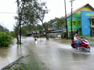 Banjir Landa Sejumlah Wilayah di Simeulue Akibat Hujan Lebat
