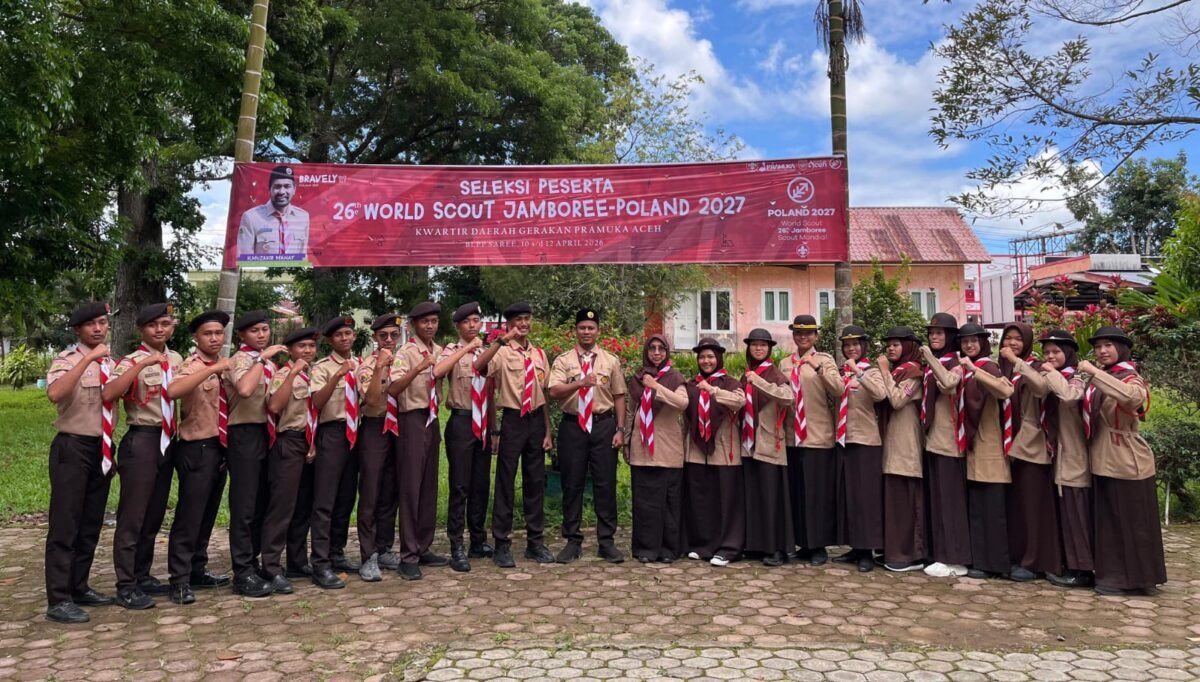 Tiga Pramuka Kwarcab Aceh Barat Lolos Jambore Dunia ke Polandia