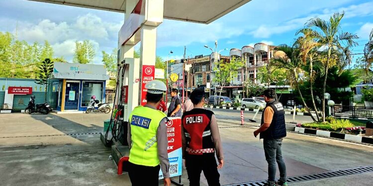 Polres Aceh Barat Pantau Ketersediaan dan Harga BBM di SPBU