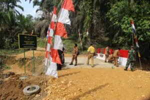 Kodim 0209/Labuhan Batu Tuntaskan Pembangunan Jembatan Aramco