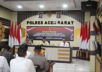 Penguatan Profesionalitas Penyidik, Dir Reskrimum Polda Aceh Supervisi Kinerja Reskrim Polres Aceh Barat
