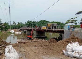 Jembatan Rusak Bertahun-tahun di Desa Klambir Akhirnya Dibangun Awal Mei
