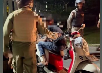 Jaga Ketertiban Aktivitas Masyarakat, Satpol PP dan WH Aceh Gelar Patroli Dini Hari