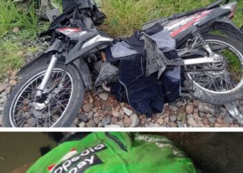 Driver Ojol Tewas Ditabrak Kereta Api di Kota Medan