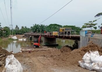 Jembatan Rusak Bertahun-tahun di Desa Klambir Akhirnya Dibangun Awal Mei
