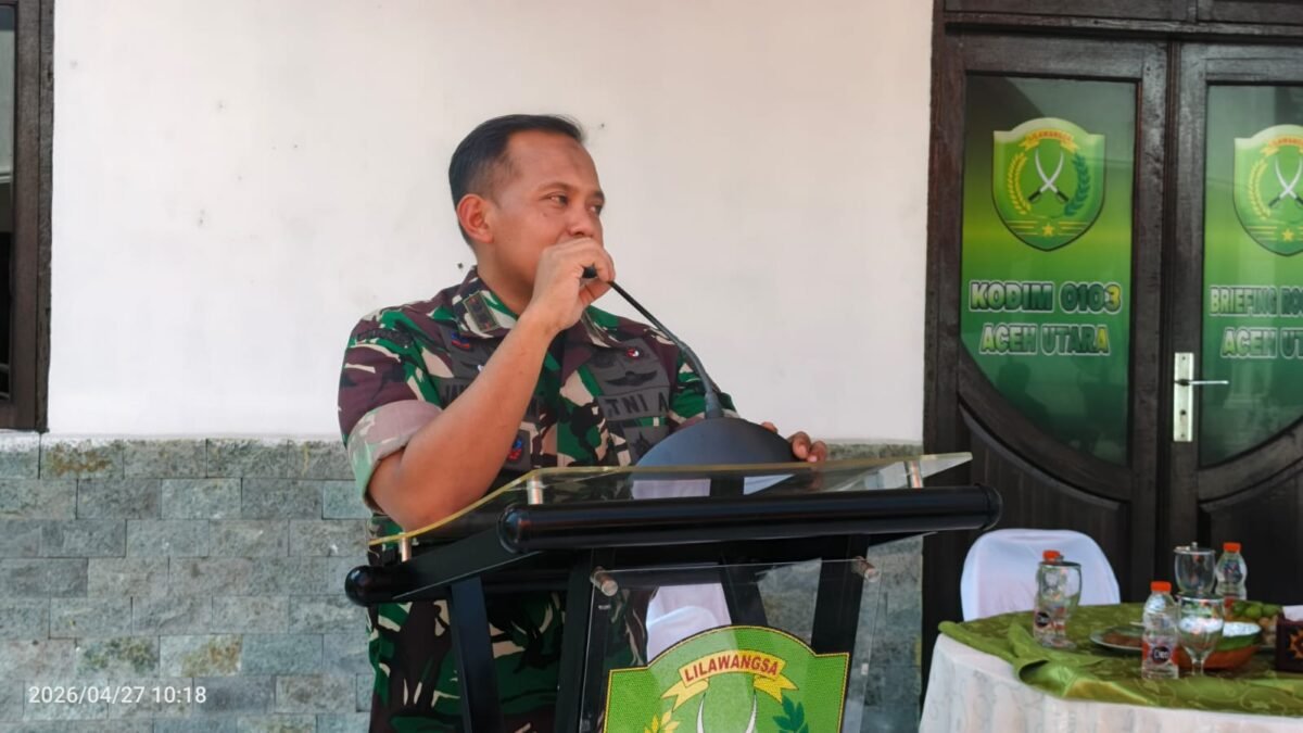 Ngopi Bareng Wartawan, Dandim Aceh Utara Sampaikan Program Pemulihan Bencana