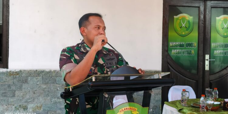 Ngopi Bareng Wartawan, Dandim Aceh Utara Sampaikan Program Pemulihan Bencana