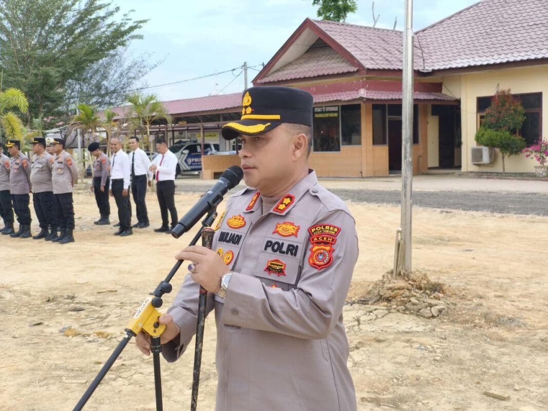 Kapolres Aceh Tamiang Ajak Buruh Jaga Keamanan dan Sampaikan Aspirasi dengan Santun