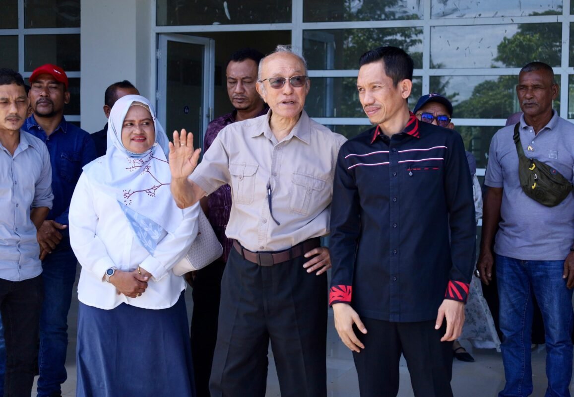 Wali Nanggroe Bersama Bupati Aceh Barat Tinjau Pembangunan RS Regional Meulaboh