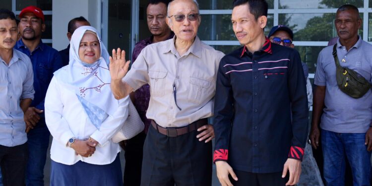 Wali Nanggroe dan Bupati Aceh Barat Tinjau Pembangunan RS Regional Meulaboh