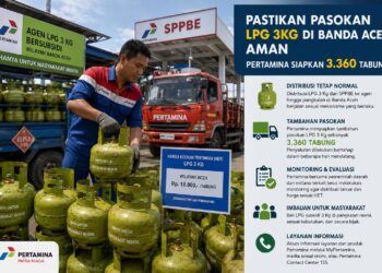 Pastikan Pasokan Gas LPG 3kg di Banda Aceh Aman, Pertamina Siapkan 3360 Tabung